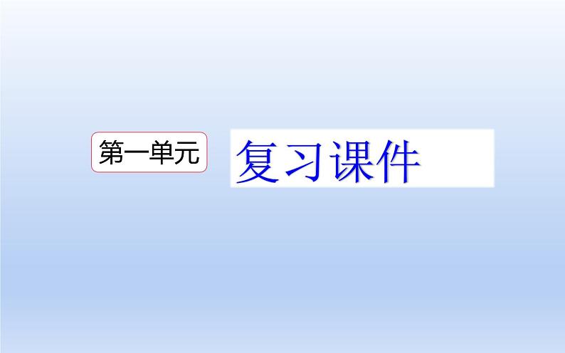 部编版六年级语文下册 第一单元复习课件第1页