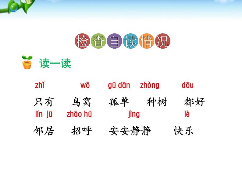 部编版语文一年级下册-03课文（二）-02树和喜鹊-课件01第5页