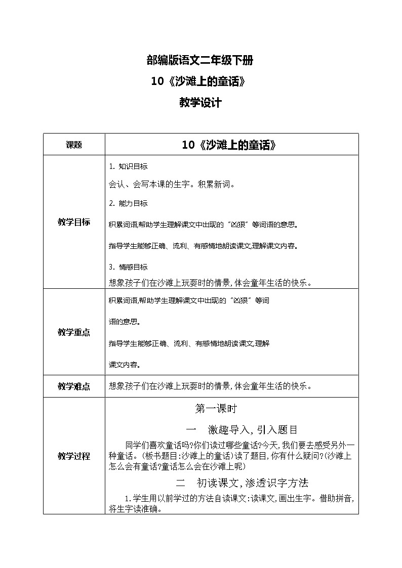 10《沙滩上的童话》（课件+教案+音视频素材）01