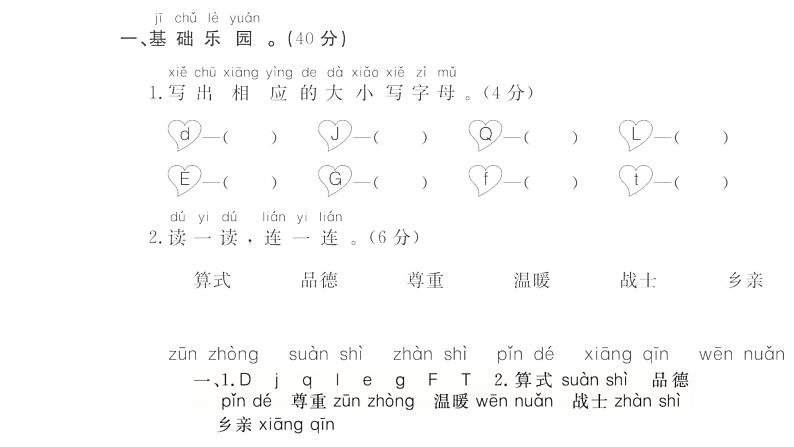 统编版一年级下册语文训练课件-单元 期中测试密卷 (全册9份打包)02