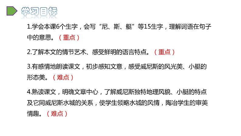 2022人教语文5年级下册课件18.威尼斯的小艇教学课件03