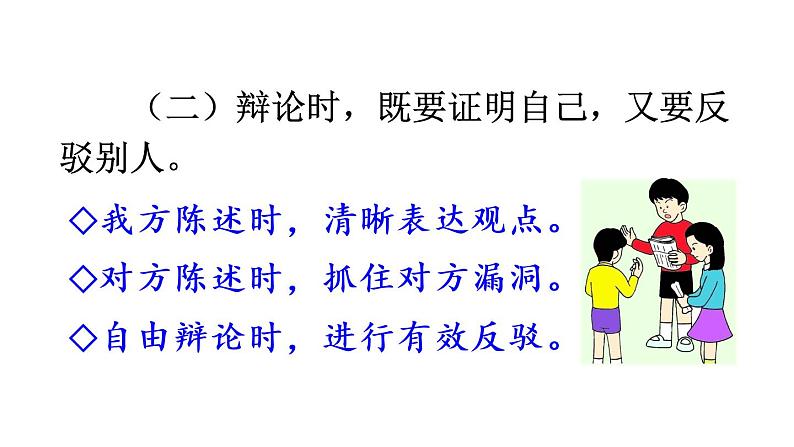 2022人教语文6年级下册课件口语交际：辩论第6页