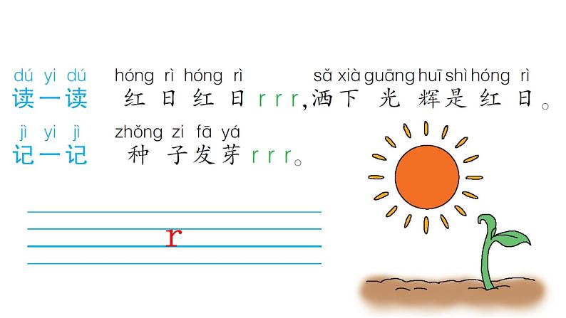 小学语文1年级上册课件汉语拼音8 zh ch sh r第6页