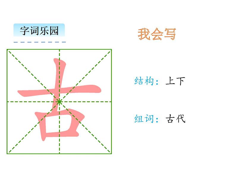 小学语文1年级下册课件识字6 古对今第4页