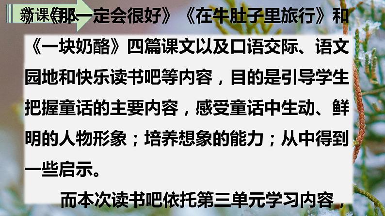 最新人教（部编版）语文三年级上册：第三单元快乐读书吧·在那奇妙的王国里课件PPT02