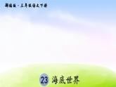 部编版三年级下册j精美优秀课件23 海底世界