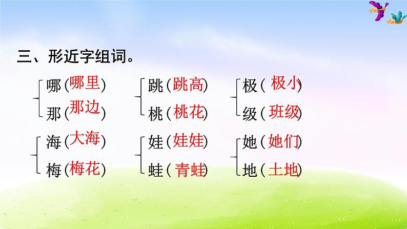 部编版二年级下册语文 第1单元知识梳理及典例专训课件PPT06