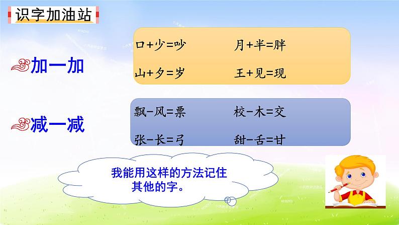 部编版一下语文精美课件语文园地7第3页