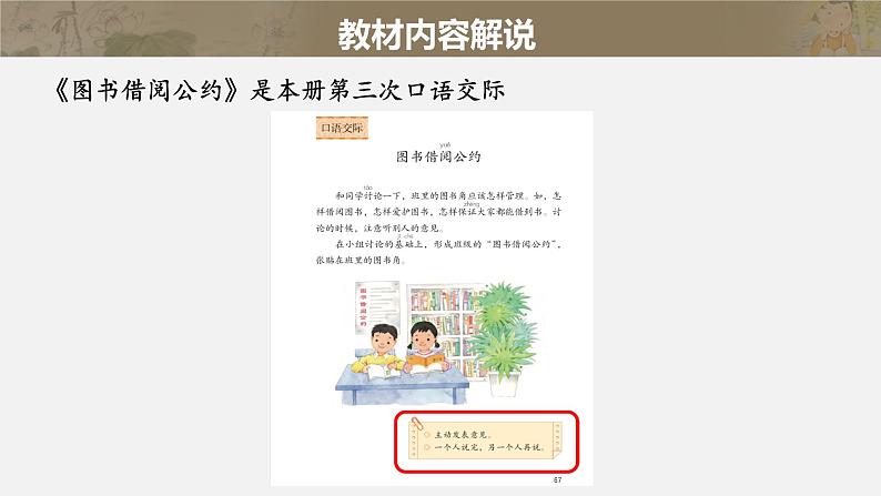 部编版语文二年级下册-05课文（四）-04口语交际：图书借阅公约-课件02第2页