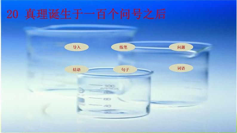 人教版六年级下册语文课件真理诞生于一百个问号之后PPT3第1页