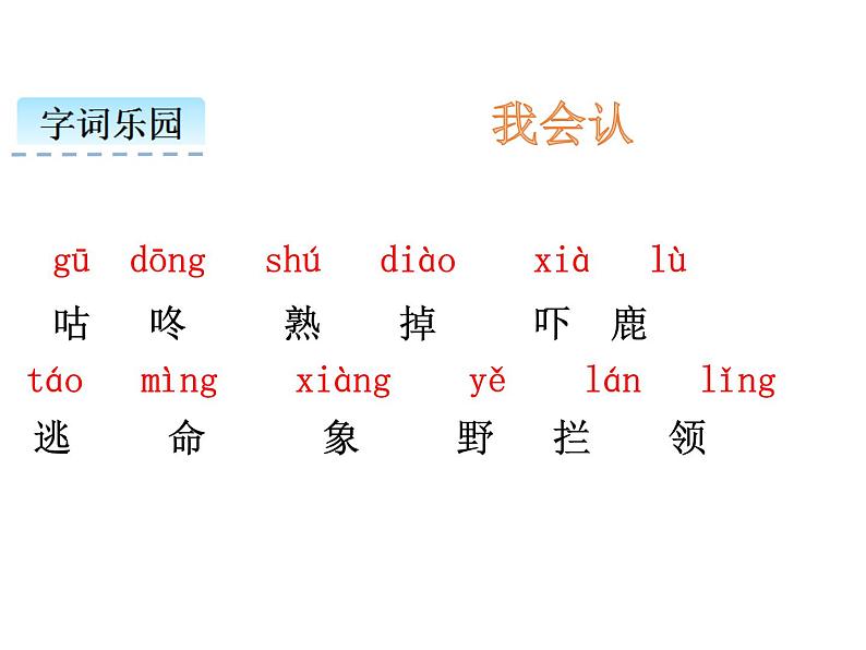 小学语文1年级下册课件课文20 咕咚第2页