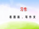 部编版三年级下册精美课件习作：看图画，写作文