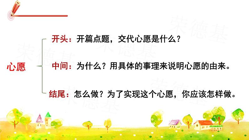 人教版六年级下册语文 第4单元 习作：心愿 课件第8页