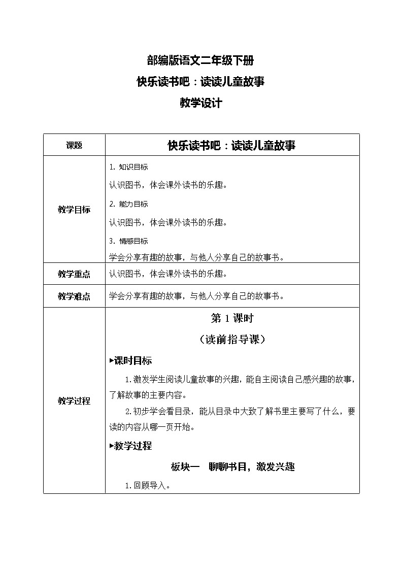 部编版语文二下 课文1 快乐读书吧（课件+教案+素材）01