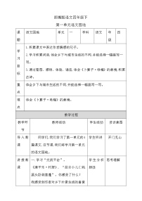 人教部编版四年级下册语文园地优质教案