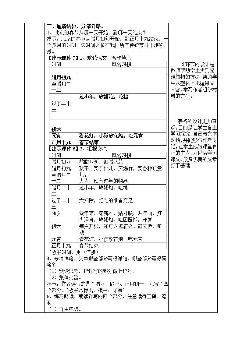 部编版语文六年级下册-01第一单元-01北京的春节-教案0103