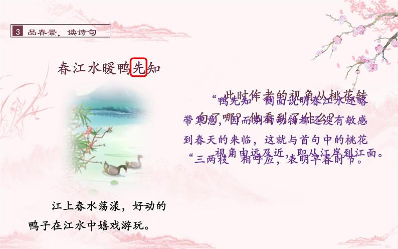 人教版（部编版）小学语文三年级下册 1、古诗三首  惠崇春江晚景   课件第6页