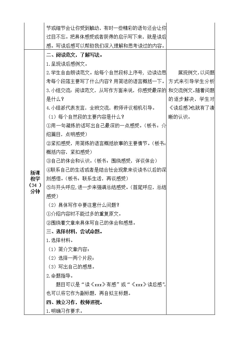 五下语文习作：写读后感 课件+教案02