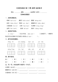 小学人教部编版11 白桦达标测试