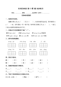 小学语文人教部编版四年级下册第四单元13 猫精练