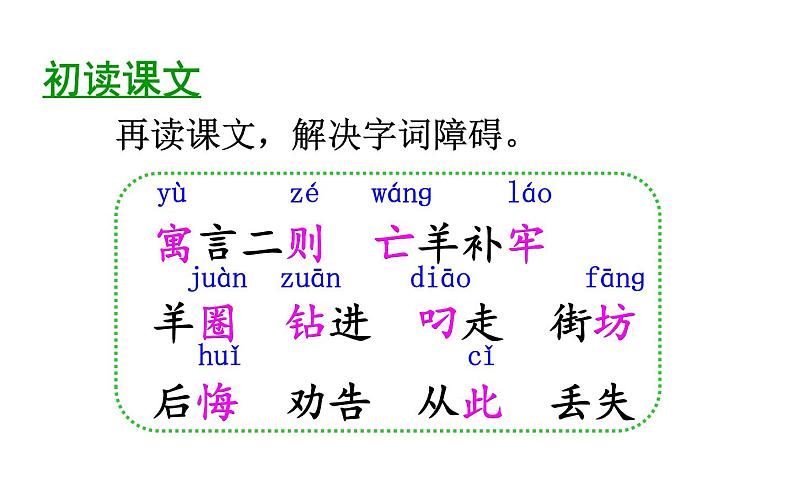 12 寓言二则—亡羊补牢 课件（共22张）-部编版 小学语文二年级下册第8页