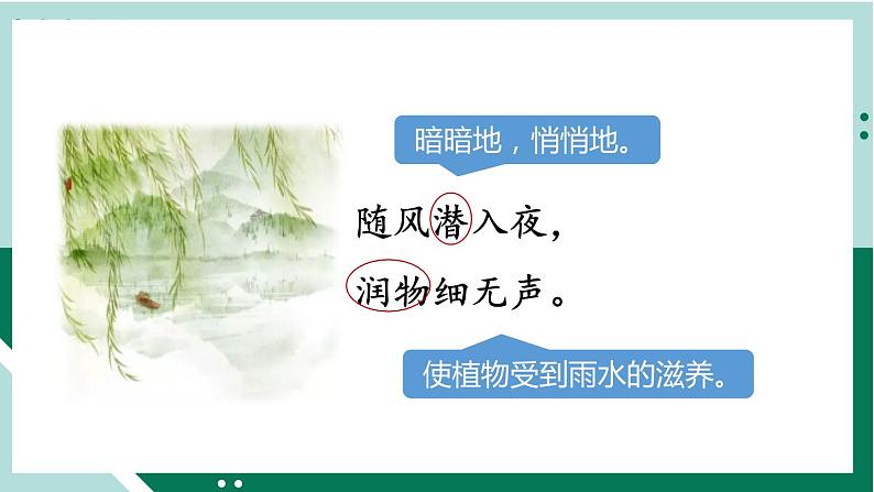 2021-2022学年部编版六年级下册第七单元古诗词诵读3 春夜喜雨课件PPT06