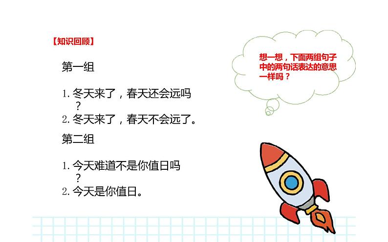 人教版（部编版）小学语文四年级下册   反问句如何转为陈述句  复习课件第2页