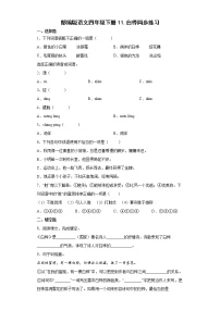 语文人教部编版11 白桦复习练习题