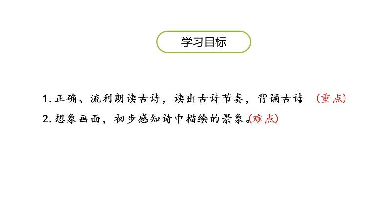 人教部编版一年级下册课文静夜思2完整版ppt课件第2页