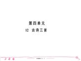 五年级上册部编版语文习题课件 第4单元 12　古 诗 三 首