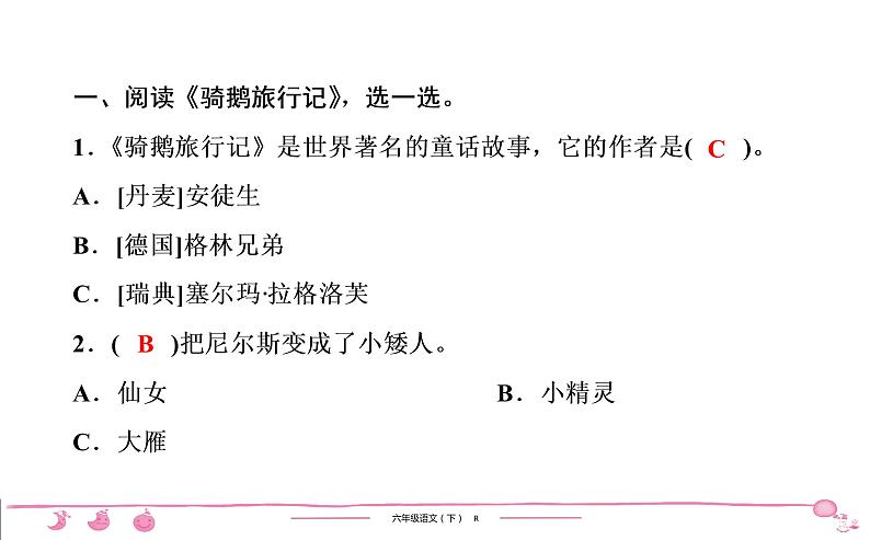 六年级下册人教版语文习题课件 期末专项复习 整本书阅读第2页