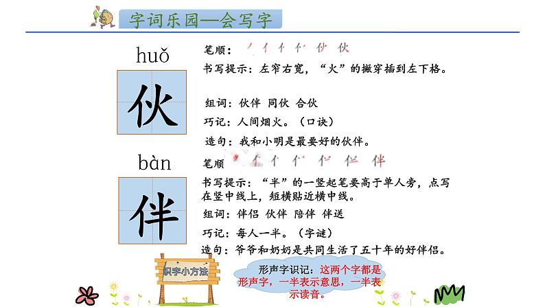 人教部编版小学语文一年级下册第二单元《一个接一个》课件第6页