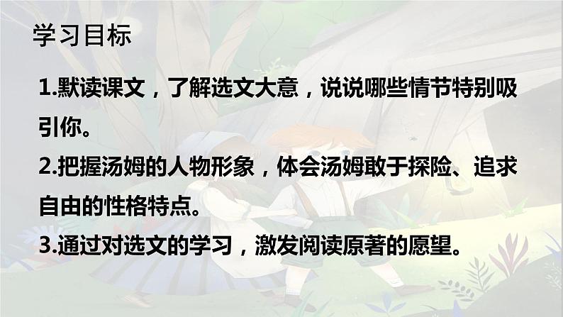 六年级下册语文课件（含音频）-第7课《汤姆索亚历险记（节选）》-人教部编版04