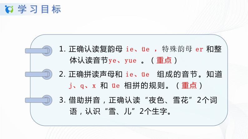 人教部编版语文一上 汉语拼音《ie üe er》 课件PPT+教案+练习05