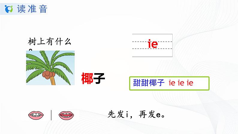 人教部编版语文一上 汉语拼音《ie üe er》 课件PPT+教案+练习07