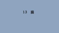 小学语文人教部编版四年级下册第四单元13 猫教学演示课件ppt