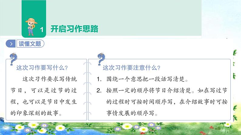 部编三年级 下册语文习作 第三单元   中国传统节日  41张幻灯片课件PPT第5页