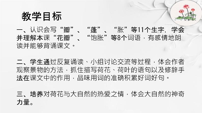 部编版语文三年级下册 3 荷花课件PPT第3页