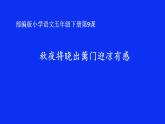 9古诗三首秋夜将晓出篱门迎凉有感（课件）-2021-2022学年语文五年级下册