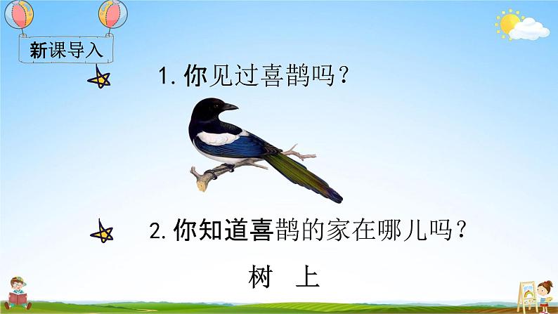 部编人教版一年级语文下册《6 树和喜鹊》教学课件PPT优秀课堂课件第3页