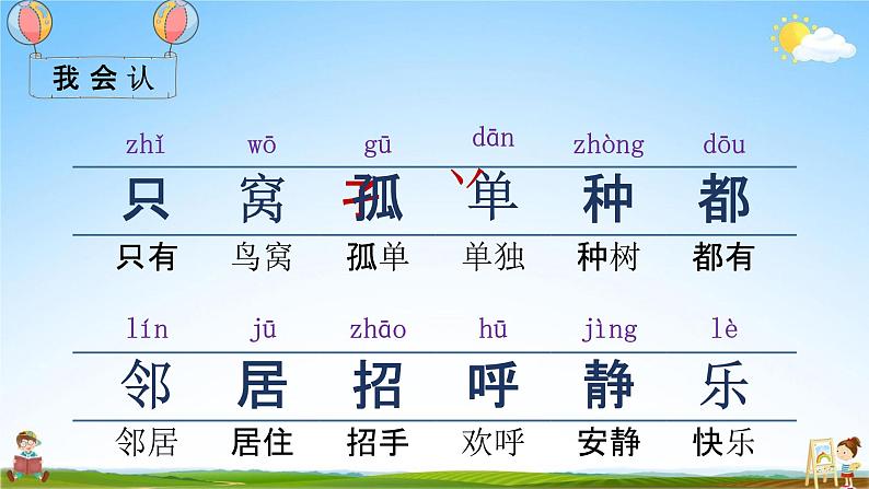 部编人教版一年级语文下册《6 树和喜鹊》教学课件PPT优秀课堂课件第6页