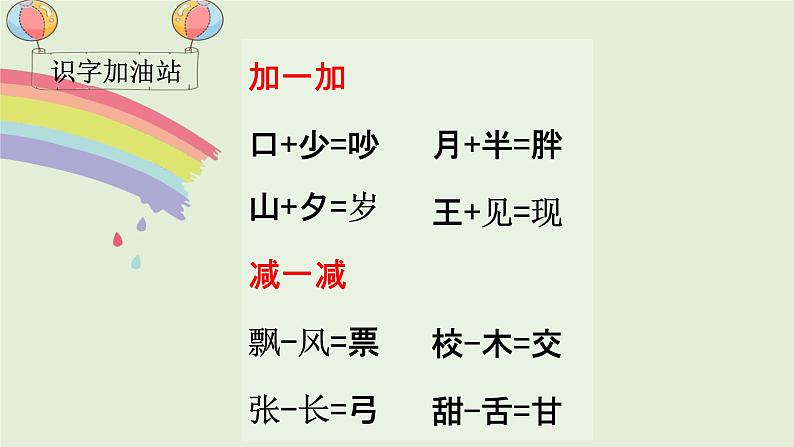 部编人教版一年级语文下册《语文园地七》教学课件PPT优秀课堂课件第2页