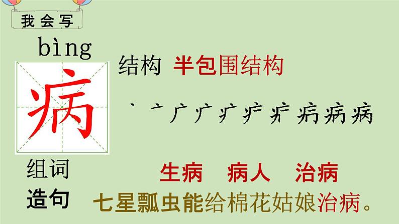 部编人教版一年级语文下册《19 棉花姑娘》教学课件PPT优秀课堂课件第6页