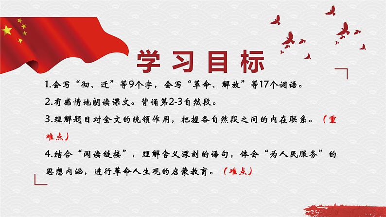 12.为人民服务（课件）-2021-2022学年语文六年级下册第2页