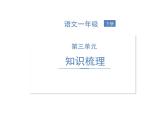 部编语文一下第三单元 知识梳理 课件