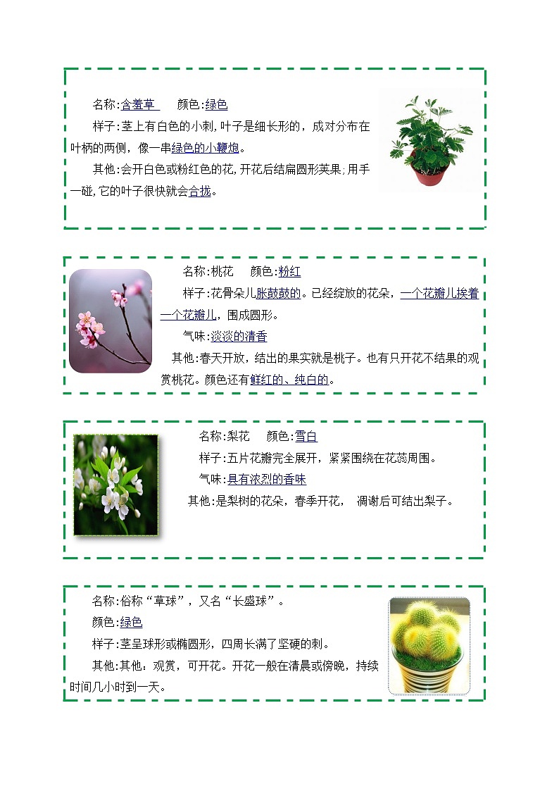 统编版三年级下册第一单元习作《我的植物朋友》名师指导和佳作点评学案02