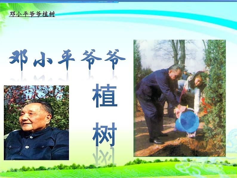 部编版语文二年级下册 4 邓小平爷爷植树课件PPT02