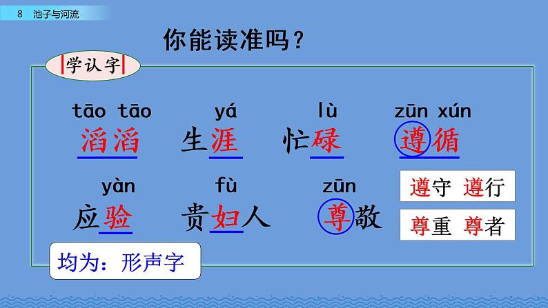 部编版语文三年级下册 8 池子与河流课件PPT第6页