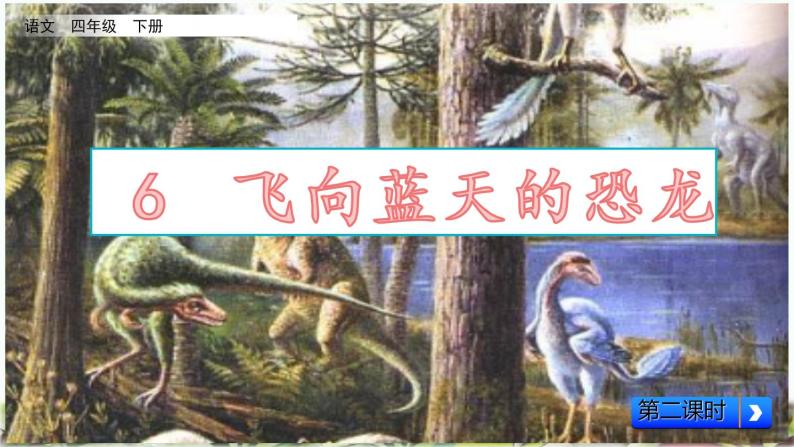 部编版语文四年级下册 6 飞向蓝天的恐龙课件PPT01
