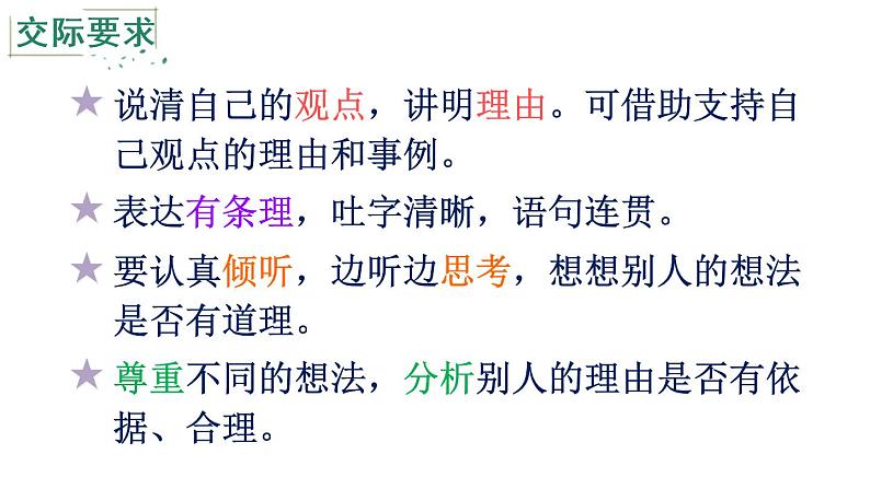 2022年部编版3年级下册课件+教案+素材口语交际：该不该实行班干部轮流制05